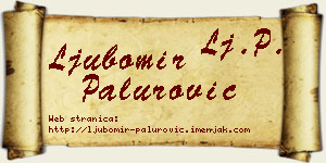 Ljubomir Palurović vizit kartica